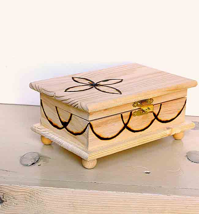 wood burning box ideas