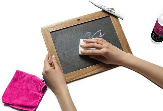 How To Get Chalk Marker Off A Black Board