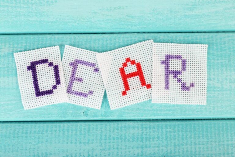 How to embroider letters  crafters diary